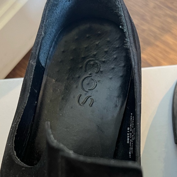 COS black suede flat loafers - Picture 2 of 2